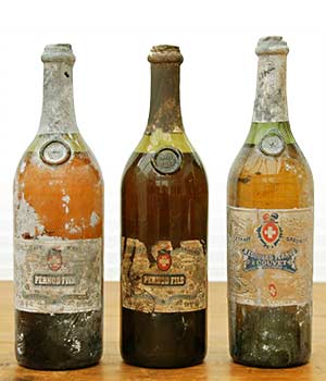 Three Old Absinthe Antique Bottles